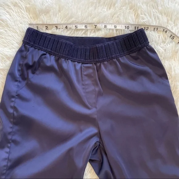 VTG ICINOO Blue Silk Elastic Waist Dress Pants - Picture 6 of 8